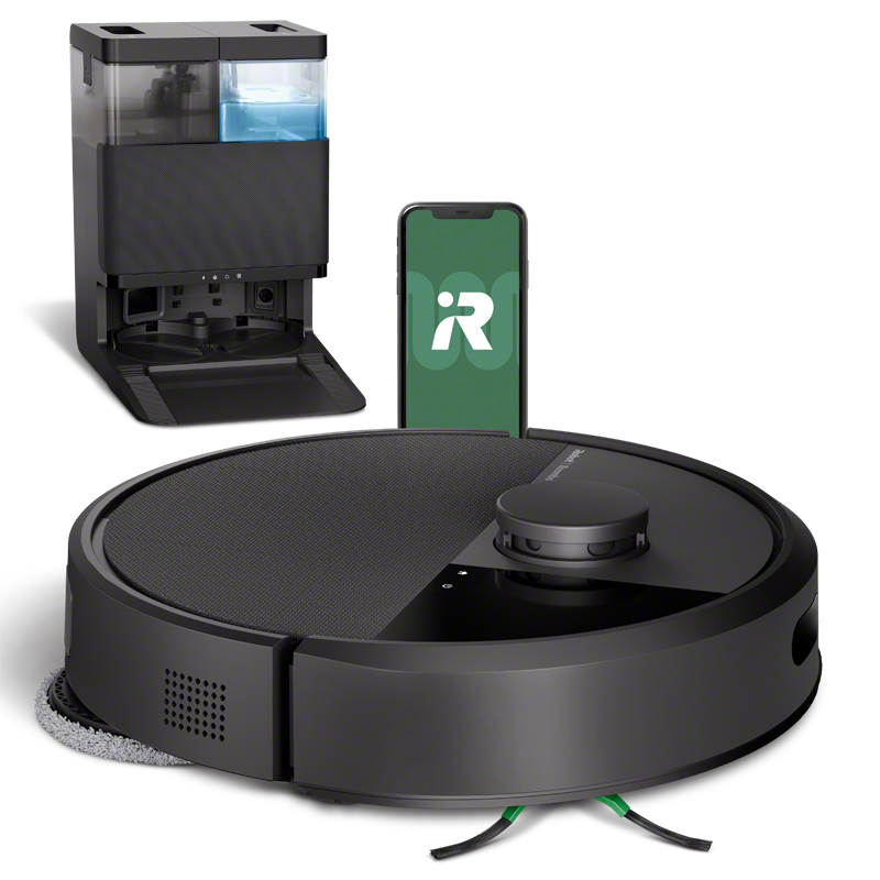 Robot Roomba® Plus 405 Combo con Base AutoWash™ - Negro